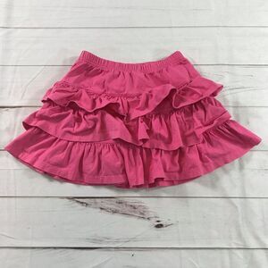 Hanna Andersson Kids Girls Size 140 Pink Ruffle Mini Skirt